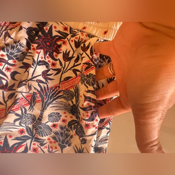 Scotch & Soda Floral Print Track Pants, Size L elastic Waist tie pull on - Picture 8 of 16